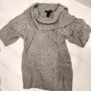 Gray Cable Knit Sweater